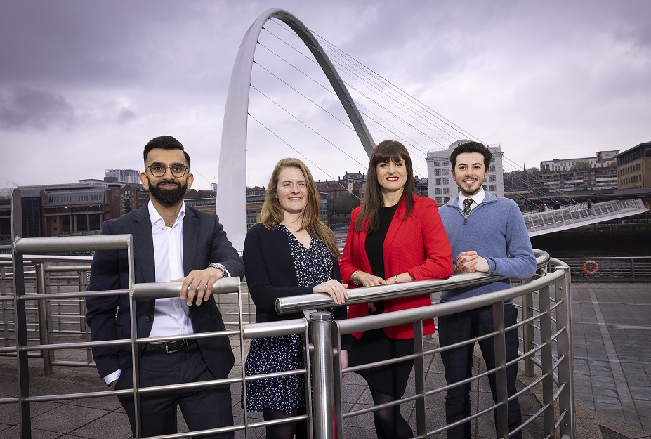 Sahil Nayyar, Director at Cavu Corporate Finance, Sara Worsick, Associate Solicitor at Muckle, Louise Richley, MD of Beyond Digital Solutions and Josh Campbell, Solicitor at Muckle