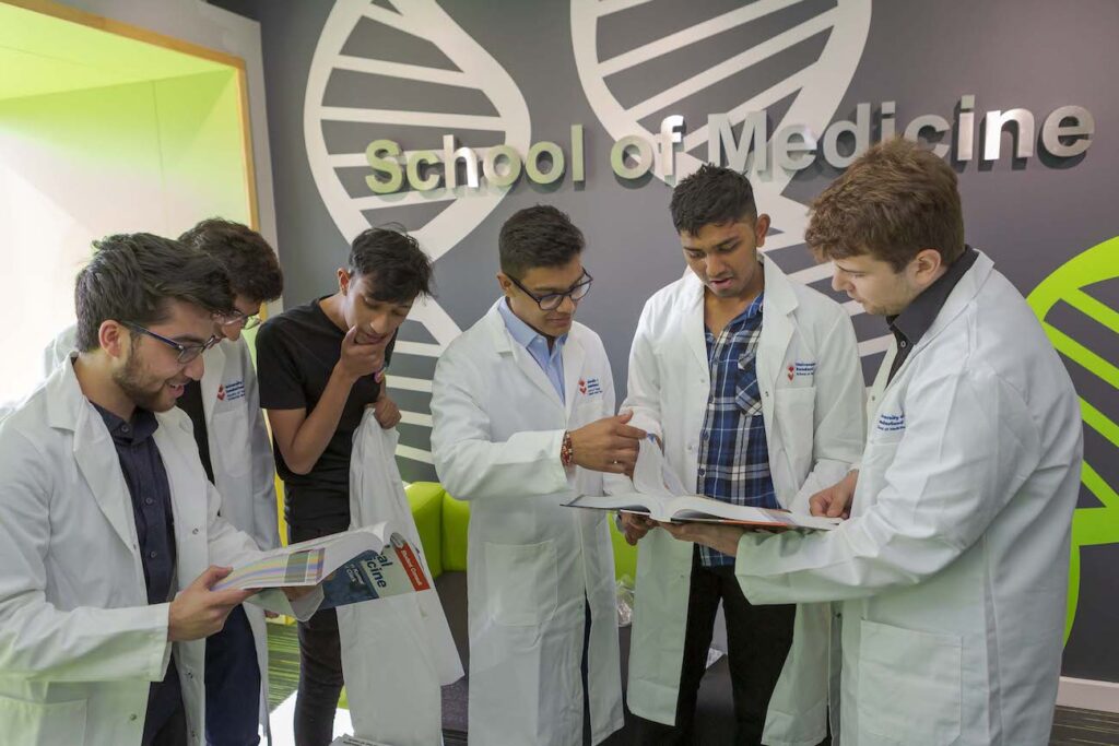 University of Sunderland School of medicine students