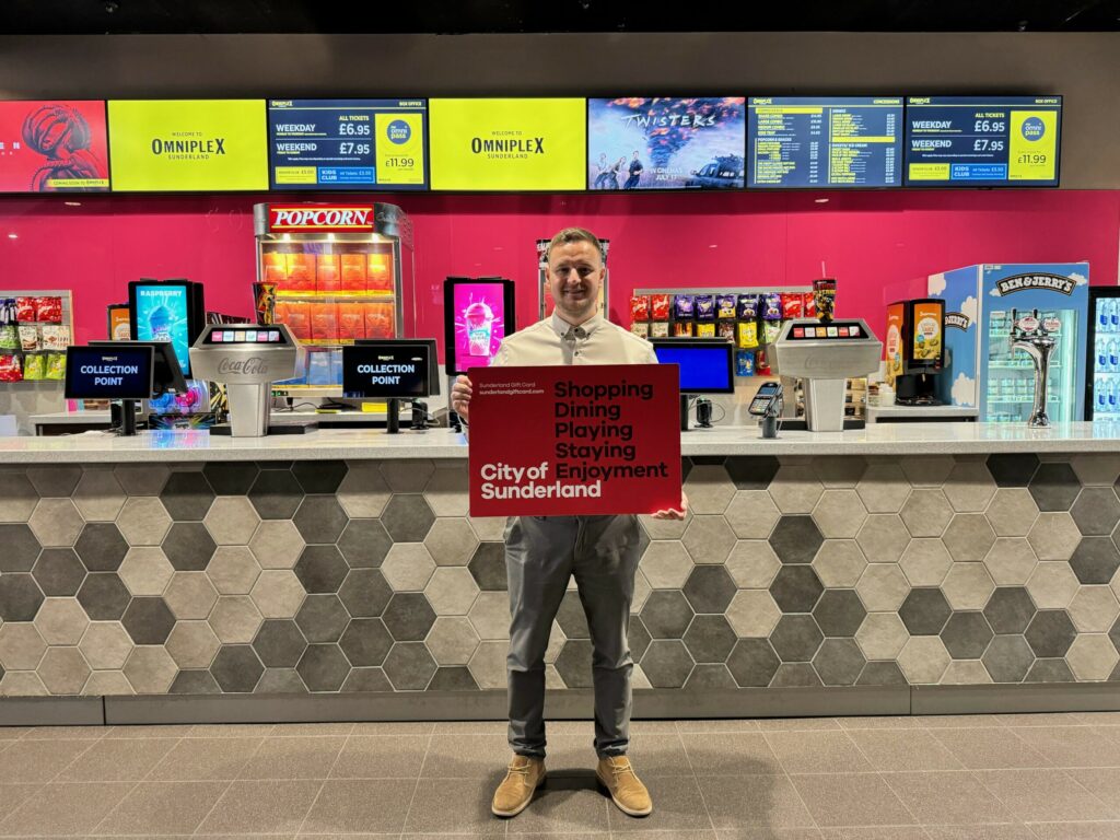 People in Sunderland are “reeling” from the good news that they can now give the gift of movies, as the city’s Omniplex cinema joins the Sunderland Gift Card scheme.