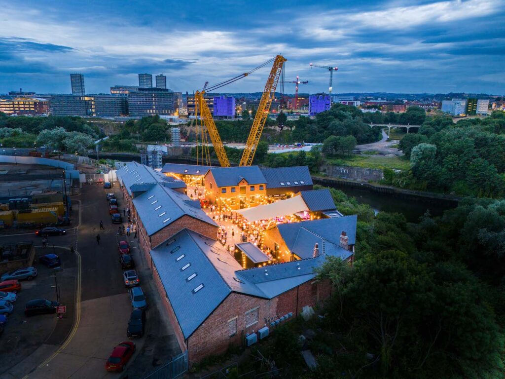 Sheepfolds Stables aerial photo