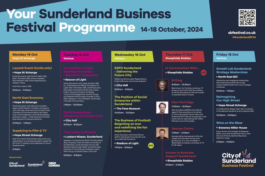 Sunderland Business Festival line up