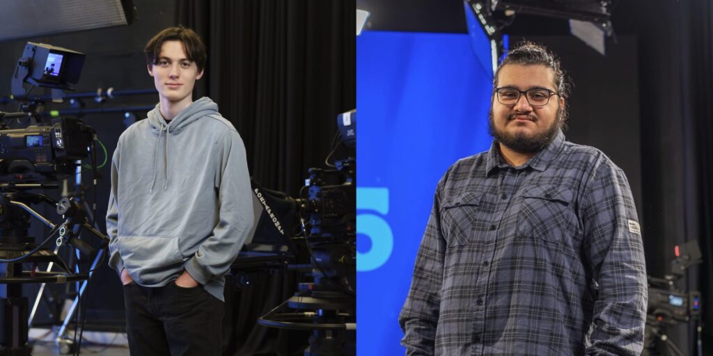 University of Sunderland students Harry New and Kevin Hassani