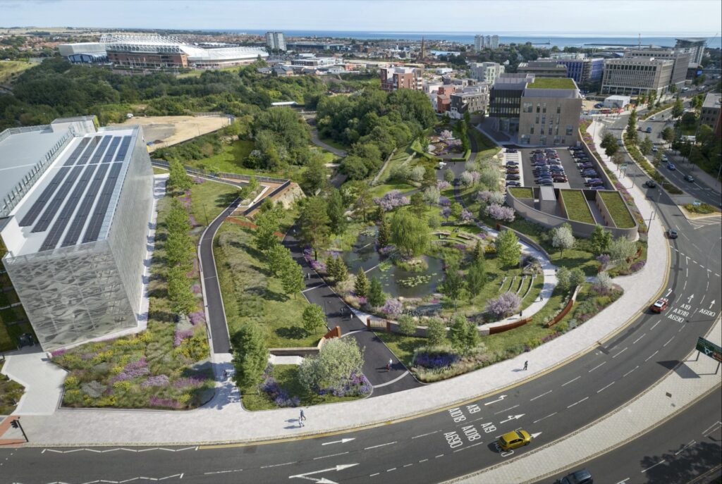 An ambitious project to transform swathes of land spanning both sides of the River Wear into a new city centre park is set to get underway.