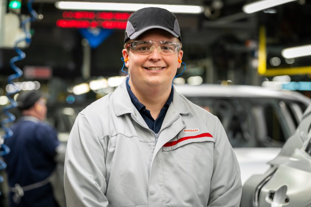 Nissan and University of Sunderland apprentice Ross Merryweather