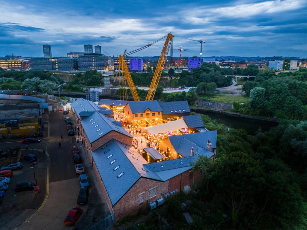 Drone photo of Sheepfolds Stables