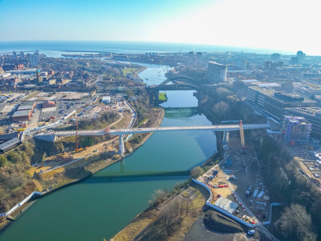New footbridge at Riverside Sunderland