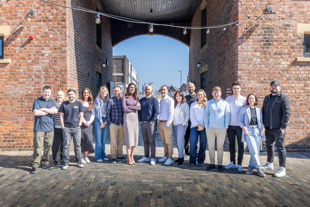 Staff from Creo Comms at Sheepfolds Stables