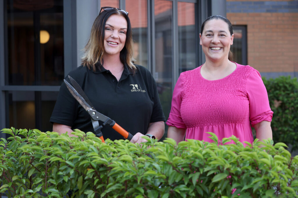 L-R Founder of SHE-IY SOS Laura Bartlett and Helen Wardropper from the North East BIC