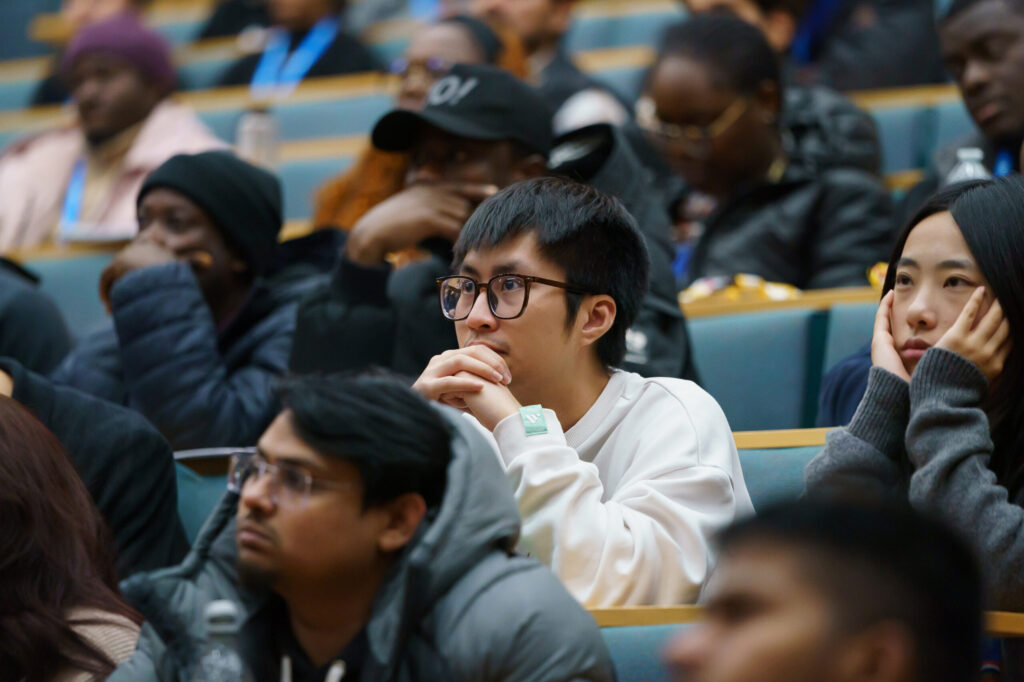 Students and academics attend the event at the Sir Tom Cowie Lecture Theatre at the University of Sunderland