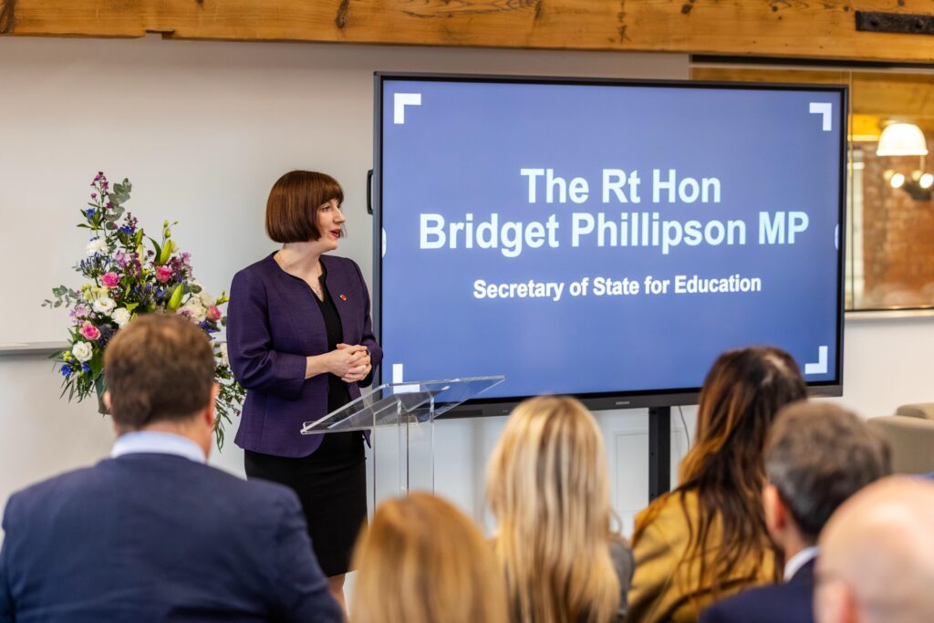 Secretary of State for Education, Bridget Phillipson MP, officially opening Sunderland College’s Housing Innovation and Construction Skills Academy