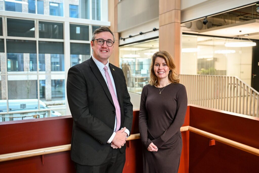 Kim McGuiness and Michael Mordey