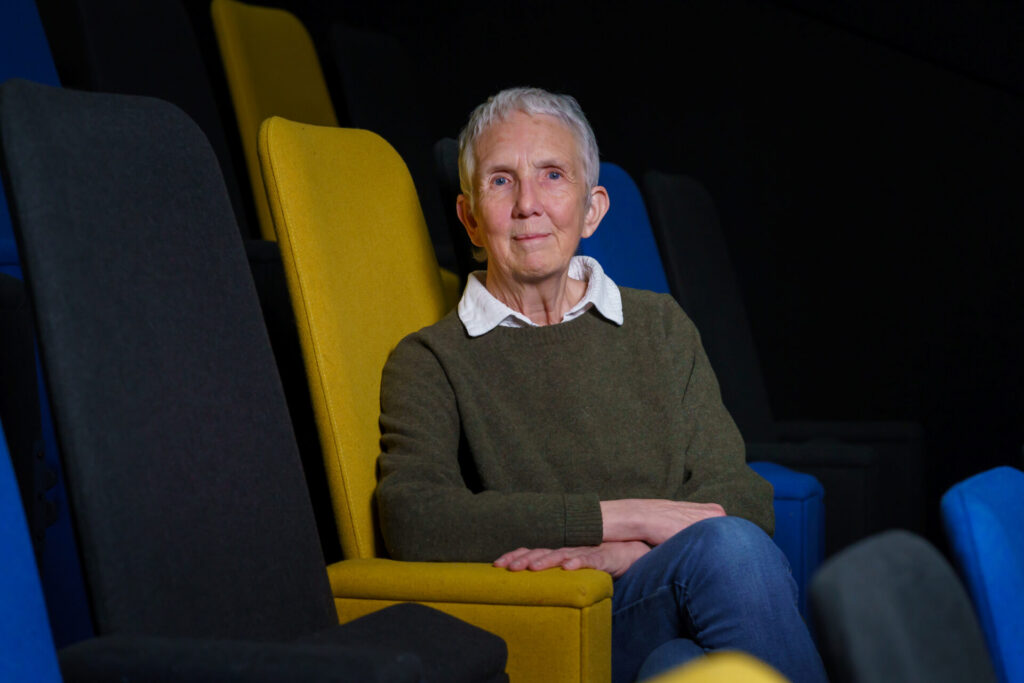 Vera creator, author Ann Cleeves OBE speaks to students during her visit to the University of Sunderland