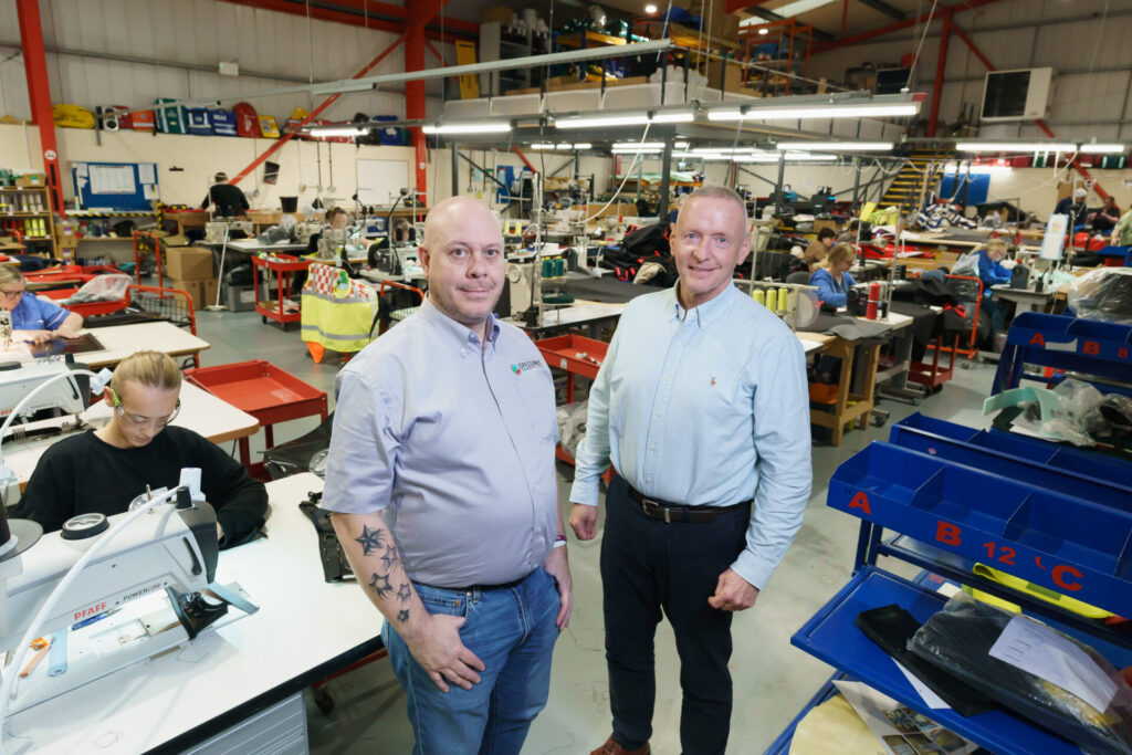 Speedings Ltd CEO Rob Hammal and Dr Derek Watson, Associate Professor in Cultural Management at the University of Sunderland, at Speedings Ltd