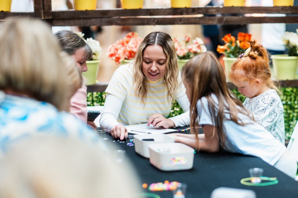 Youngsters taking part in Easter activity