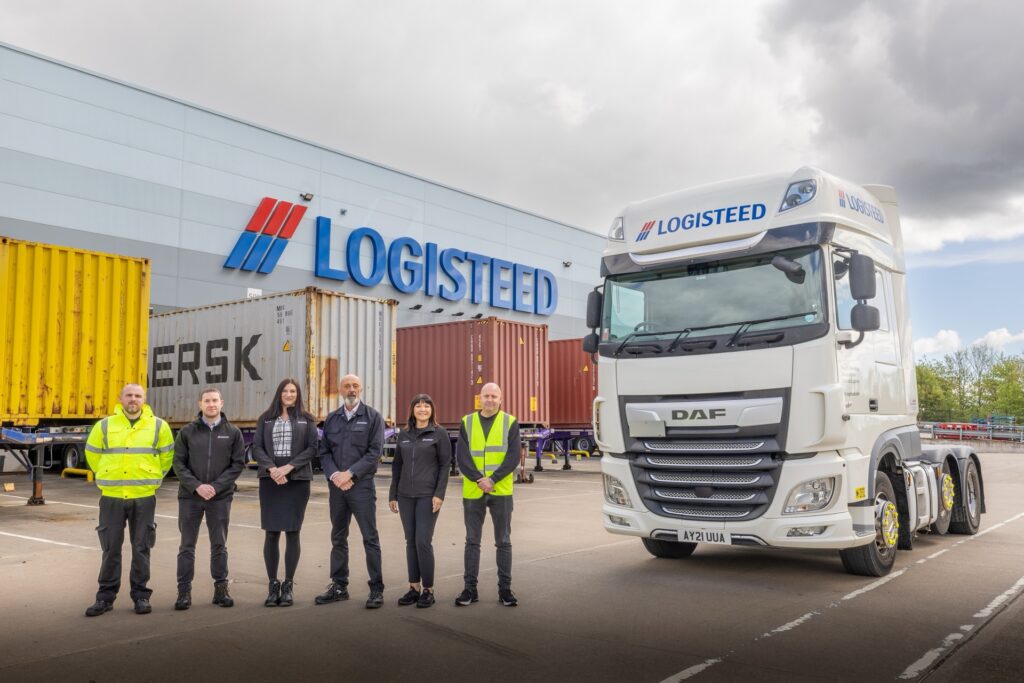 Staff outside LOGISTEED UK