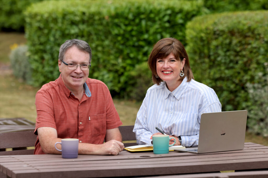 Colin Turnbull, Finance Director at the North East BIC and Laura White, Founder of Laura White PR